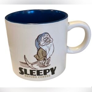 Sleepy Before Coffee - Mug - White and Blue